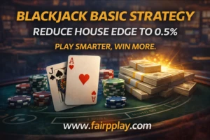 Read more about the article Blackjack Basic Strategy: Reduce House Edge to 0.5% on Fairplay