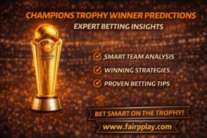 Read more about the article Champions Trophy Winner Predictions: Expert Betting Insights on Fairplay