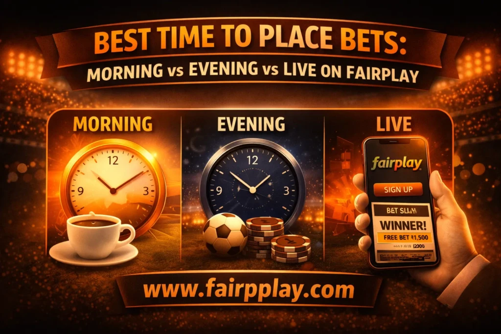 Best Time to Place Bets Morning vs Evening vs Live on Fairplay