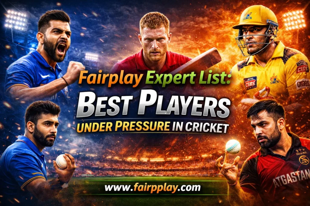 Fairplay Expert List Best Players Under Pressure in Cricket