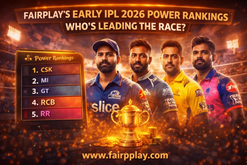 Fairplay’s Early IPL 2026 Power Rankings Who’s Leading the Race