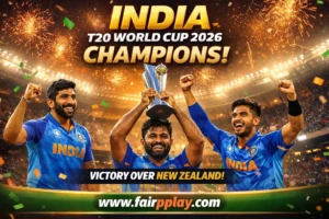 Read more about the article India Crowned ICC T20 World Cup 2026 Champions – Historic Triumph | Fairplay