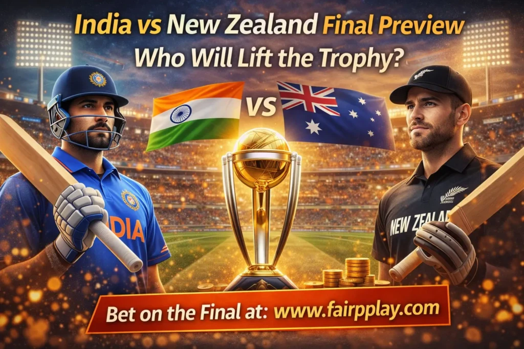 India vs New Zealand Final Preview on Fairplay Who Will Lift the Trophy