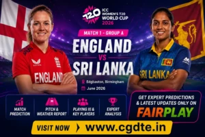 Read more about the article England Women vs Sri Lanka Women Match Prediction – ICC Women’s T20 World Cup 2026 Opening Match