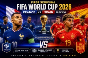 Read more about the article First Semifinal FIFA World Cup 2026: France vs Spain Preview