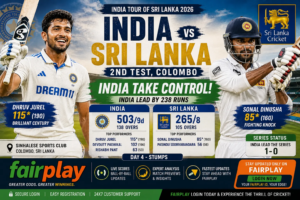 Read more about the article India vs Sri Lanka 2nd Test 2026: India Take Control in Colombo as Dhruv Jurel Hits Century