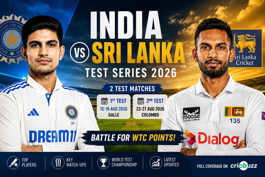 India vs Sri Lanka Series 2026 – 1st Test Preview Fairplay